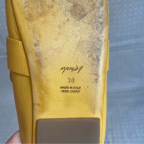 Marsell Girella Sabot Mule in Pollen Yellow Leather 38 - Picture 6 of 6